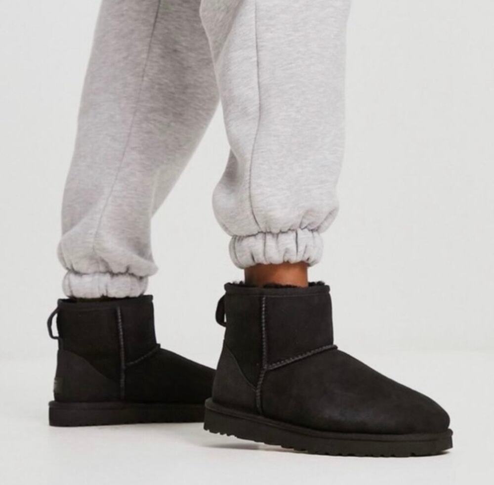 NEW Ugg Classic Mini II Boots Women's Black Size 10